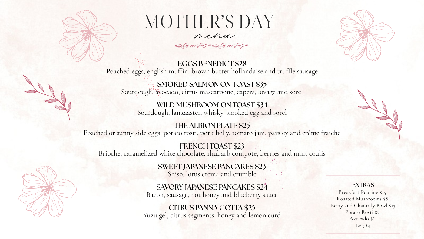 Mother's Day Specials